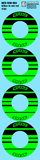 Maugrafix - Decals for Hotrace Carbon Rims - Green - Stripe - Set of 4