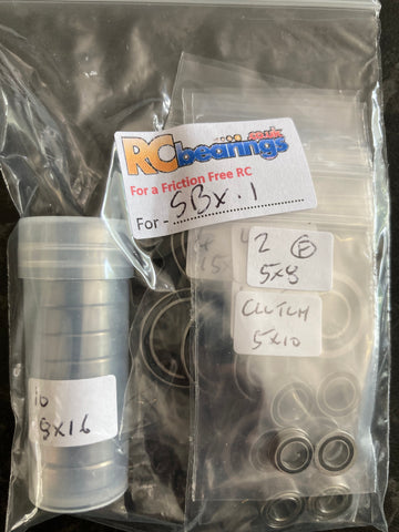 WRC SBX.1/2  Complete Bearing Kit (Rc Bearings)