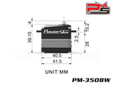 POWERSTAR PM-3508W New HV Digital Waterproof Servo With Full Aluminum Case