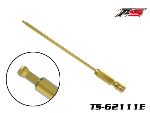 VP PRO TS-62111E Electric Metric Ball Driver Hex Wrench Tip (2.0 X 100MM)